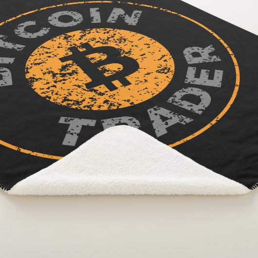 Couverture Sherpa Bitcoin Trader Grunge Texte Cercle Plan Noir (3/4)