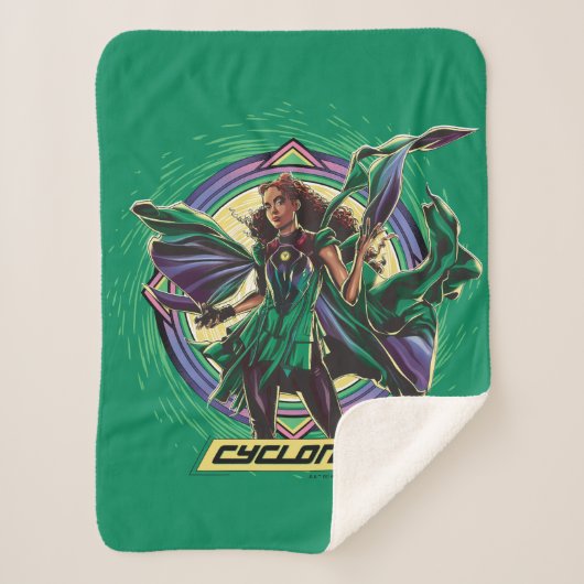 Couverture Sherpa Black Adam | Cyclone Character Graphic (Devant)