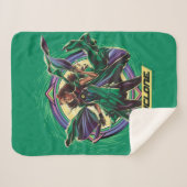 Couverture Sherpa Black Adam | Cyclone Character Graphic (Devant (Horizontal))