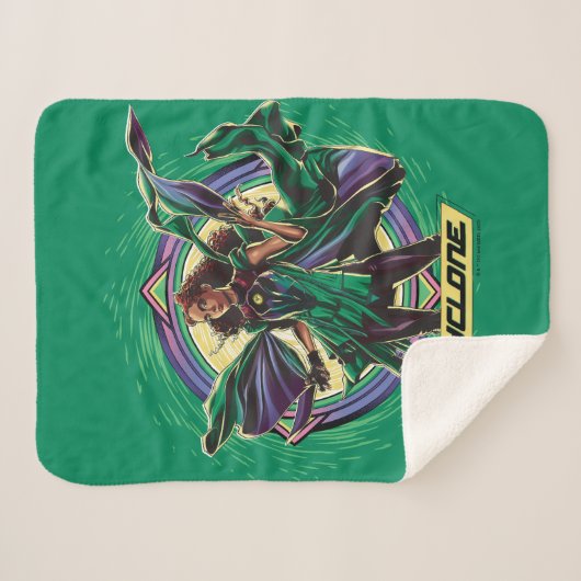 Couverture Sherpa Black Adam | Cyclone Character Graphic (Devant (Horizontal))