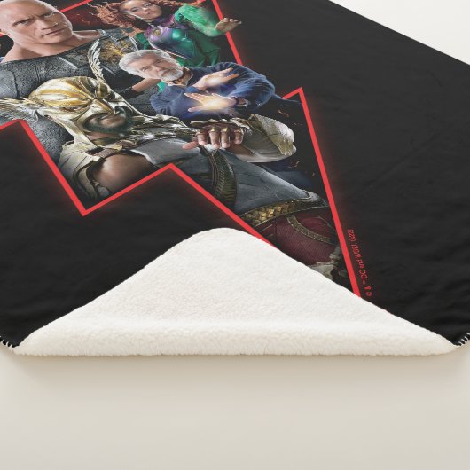 Couverture Sherpa Black Adam Group Lightning Graphic (3/4)