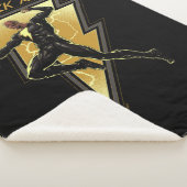 Couverture Sherpa Black Adam Lightning Bolt Illustration du caractèr (3/4)