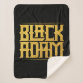 Couverture Sherpa Black Adam Stacked Name Graphic (Devant)