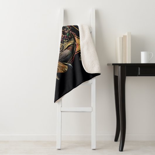 Couverture Sherpa Black Adam Triangular Group Graphic (En situation)