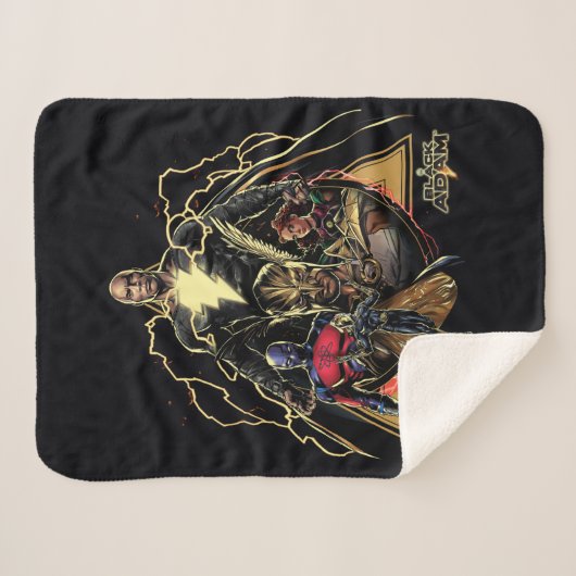 Couverture Sherpa Black Adam Triangular Group Graphic (Devant (Horizontal))
