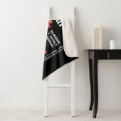 Couverture Sherpa Black All Day 24/7 Slogan Graphic (En situation)