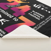 Couverture Sherpa Black All Day 24/7 Slogan Graphic (3/4)