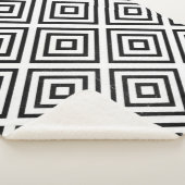 Couverture Sherpa Black and white checked digital wallpaper (3/4)