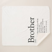 Couverture Sherpa Black and white fun Cool Brother (Devant (Horizontal))