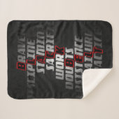 Couverture Sherpa Black Belt | Martial Arts Blanket (Devant (Horizontal))