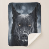 Couverture Sherpa Black German Shepherd (Devant)