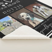 Couverture Sherpa Black Hardest Goodbye Photo Dog Memorial (3/4)