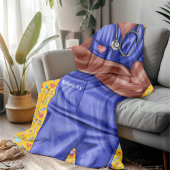 Couverture Sherpa Black Homme Nurse Doctor