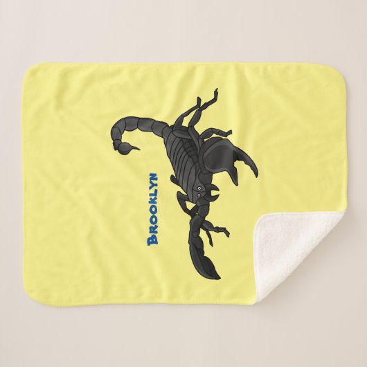 Couverture Sherpa Black hungry scorpion (Devant (Horizontal))