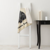 Couverture Sherpa Black Lab Dad Personalized Dog Blanket (En situation)