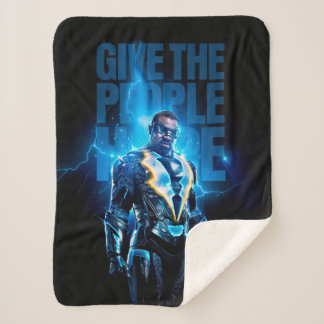 Couverture Sherpa Black Lightning - Donnez De L'Espoir Aux Gens