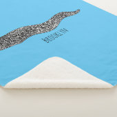 Couverture Sherpa Black spotted moray eel cartoon (3/4)