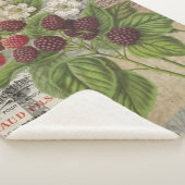 Couverture Sherpa Blackberries Floral Garden Flower Papillon Art (3/4)