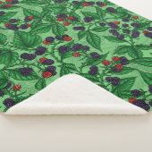 Couverture Sherpa Blackberry en vert (3/4)
