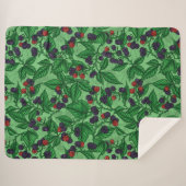 Couverture Sherpa Blackberry en vert (Devant (Horizontal))