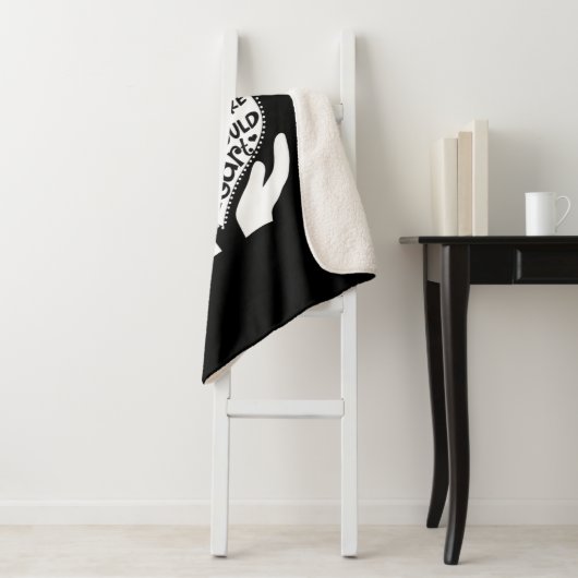 Couverture Sherpa blanc (En situation)