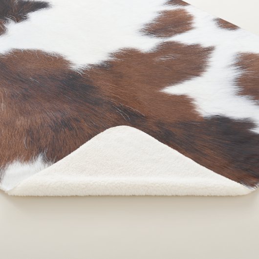 Couverture Sherpa Blanc Brown (3/4)