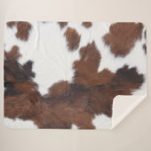 Couverture Sherpa Blanc Brown (Devant (Horizontal))