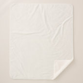 Couverture Sherpa blanc cassé, lait blanc, blanc chaud (Devant)