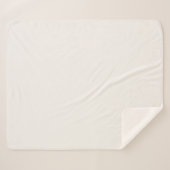 Couverture Sherpa blanc cassé, lait blanc, blanc chaud (Devant (Horizontal))