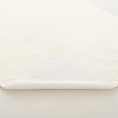 Couverture Sherpa Blanc floral (3/4)
