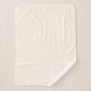 Couverture Sherpa Blanc floral