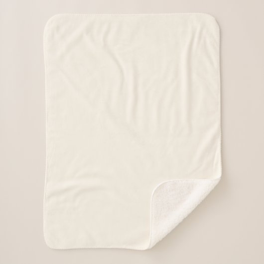 Couverture Sherpa Blanc floral (Devant)