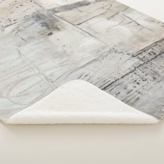 Couverture Sherpa Blanc noir et bronze (3/4)