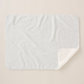 Couverture Sherpa Blanc solide texturé. (Devant (Horizontal))