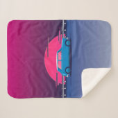 Couverture Sherpa Blanche Austin Mini Cooper (Devant (Horizontal))