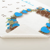 Couverture Sherpa Blanche bébé de Milestone - Eléphant (3/4)