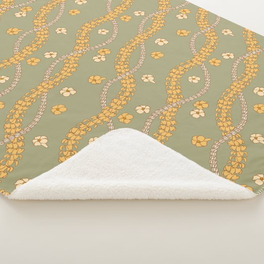 Couverture Sherpa Blanche de Puakenikeni lei (3/4)