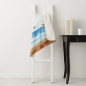 Couverture Sherpa Blanche mariage pour mariée et chambre avec des so (En situation)