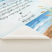 Couverture Sherpa Blanche mariage pour mariée et chambre avec des so (3/4)