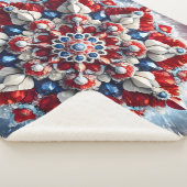 Couverture Sherpa Blanche Sherpa aux couleurs norvégiennes (3/4)