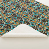 Couverture Sherpa Blanche Sherpa avec design aux couleurs des Bahama (3/4)