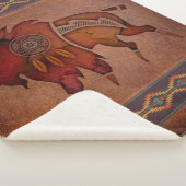 Couverture Sherpa Blanche Sherpa Bison II Peint (3/4)