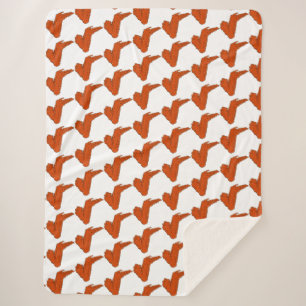 Couverture Sherpa Blanche Sherpa de l'aile de poulet