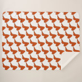 Couverture Sherpa Blanche Sherpa de l'aile de poulet (Devant (Horizontal))