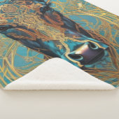 Couverture Sherpa Blanche Sherpa de vache moderne (3/4)