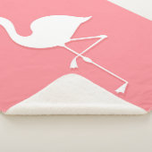 Couverture Sherpa Blanche Sherpa flamingo rose (3/4)