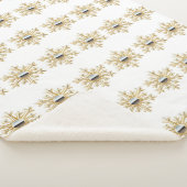 Couverture Sherpa Blanche Sherpa Gold et Chrome (3/4)