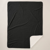 Couverture Sherpa Blanche Sherpa-Grand Noir (Devant)