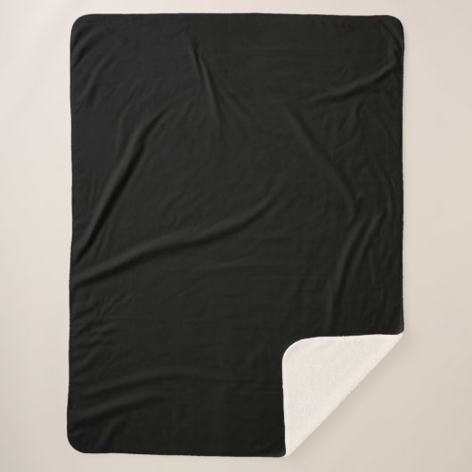 Couverture Sherpa Blanche Sherpa-Grand Noir (Devant)