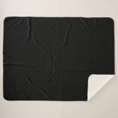Couverture Sherpa Blanche Sherpa-Grand Noir (Devant (Horizontal))